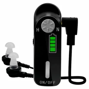 The front of the box-type hearing aid for the elderly