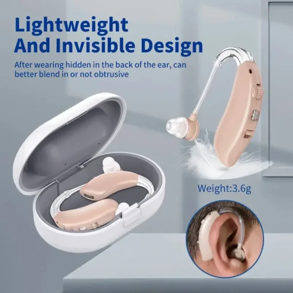 Demonstration of the effect of skin-colored hearing AIDS