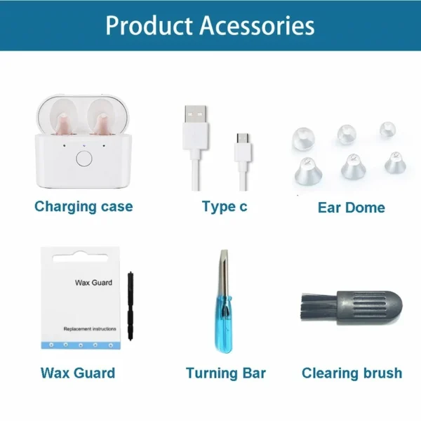 Content of C420 hearing aid accessories