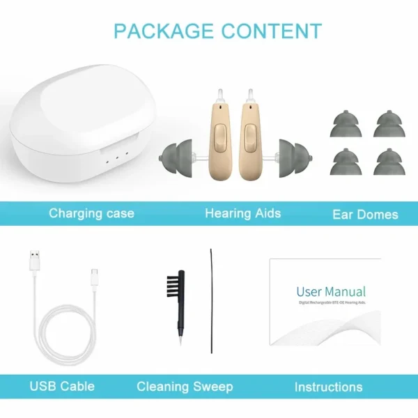 Content of LH11 Plus hearing aid accessories