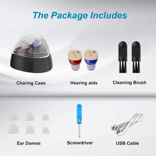 Content of ZF-M608B hearing aid accessories