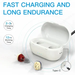 GM-912B hearing aid and charging case