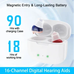 Pick up the F20D1 hearing aid charging case