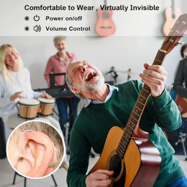 Play the guitar with the LH11 Plus hearing aid