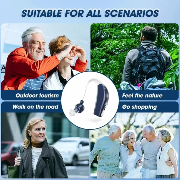 The applicable scenarios of the GM-100A hearing aid