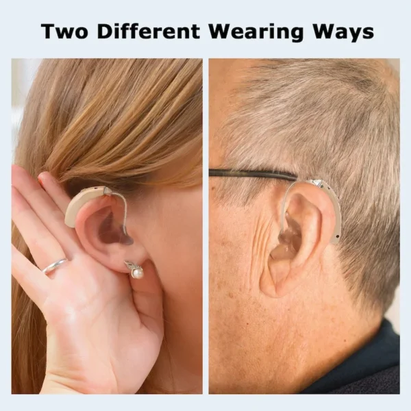 The wearing effect of ZF-M909 hearing aid