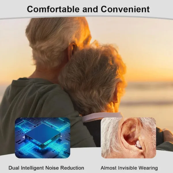 Wearing the F20D1 hearing aid